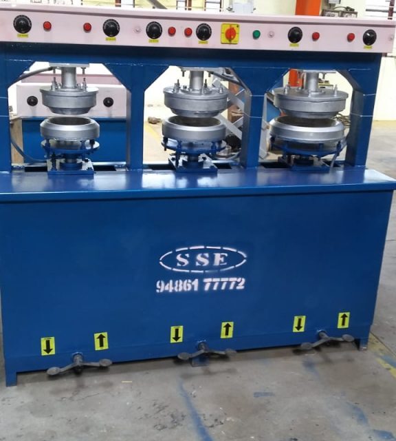 Areca Leaf Plate Making Machine-Semi-Automatic Type-1 Power Pack Machine in Erode, Tamil Nadu.