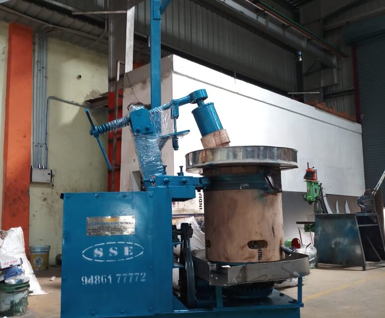 Ghani Oil Extraction Machine in Tutucorin, Tamil Nadu.