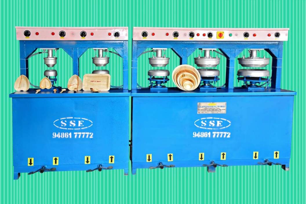 manual areca leaf plate making machine