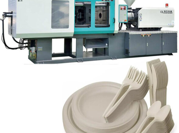 Biodegradable plate machine