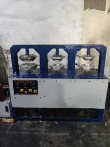 Three die areca plate machine